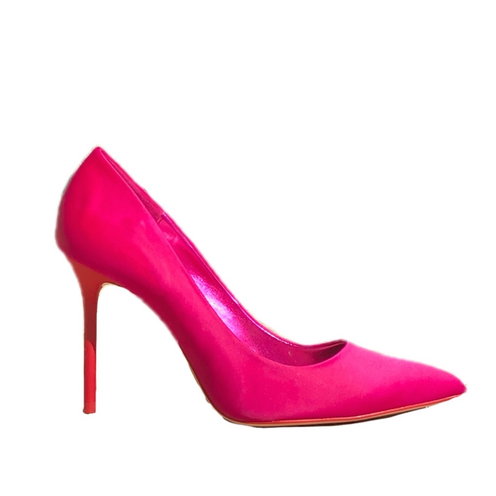Zara pointed toe high heel fuchsia pumps, 39 US 8